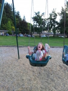 Camryn - on the swing