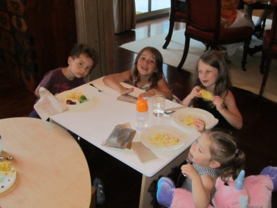 Dinner with new cousins